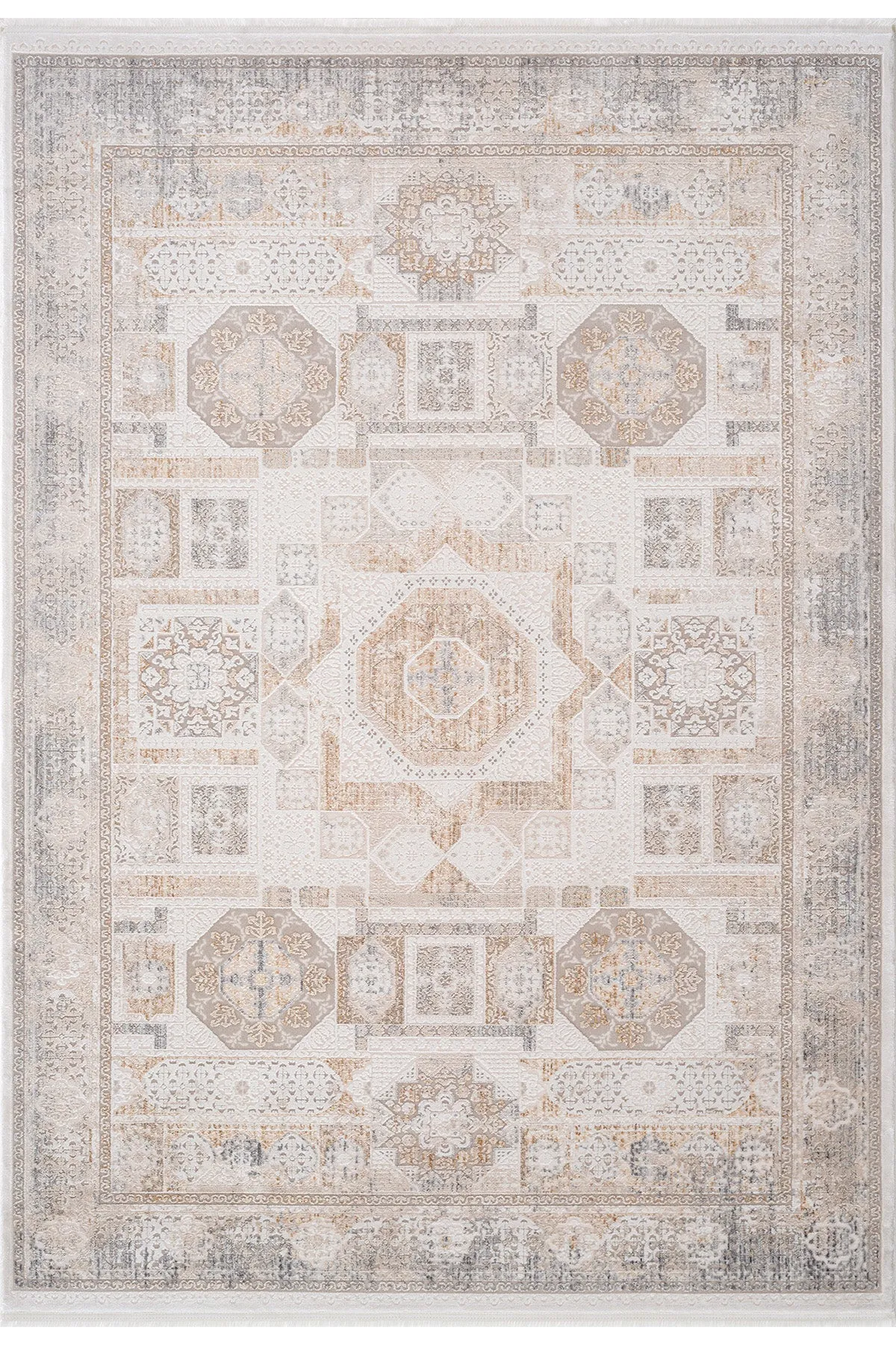 Koza Sapphire Gold Living Room Rug