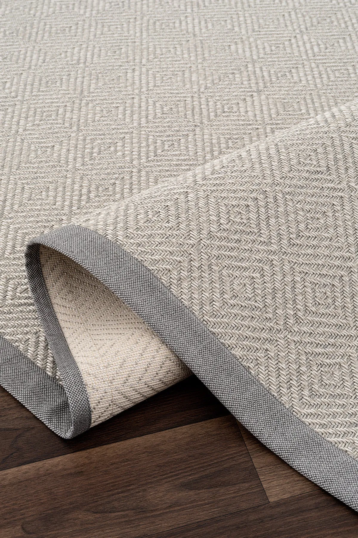 Koza Premium Sisalo Border Grey Sisal Carpet - Grey Border