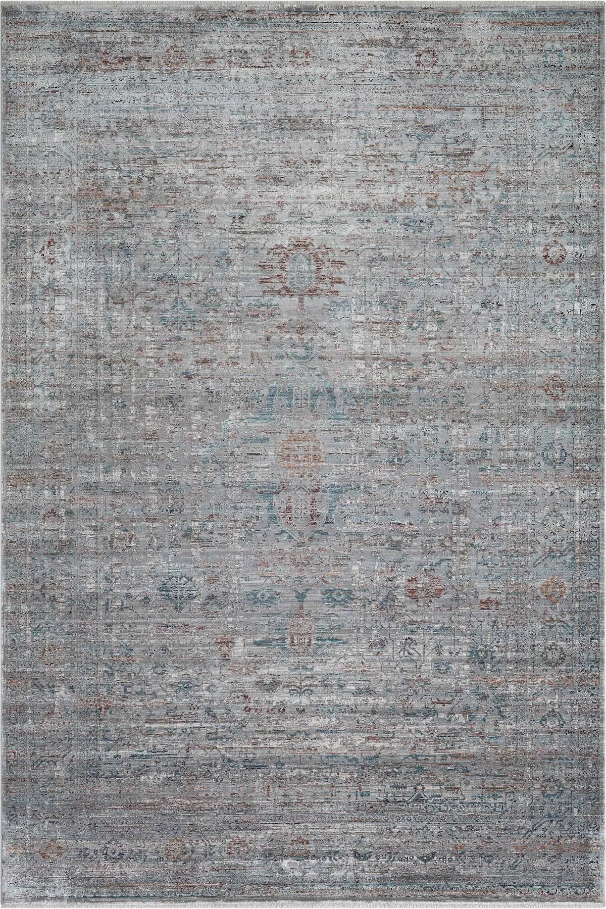 Heritage - Tapis de salon vintage à franges Renda