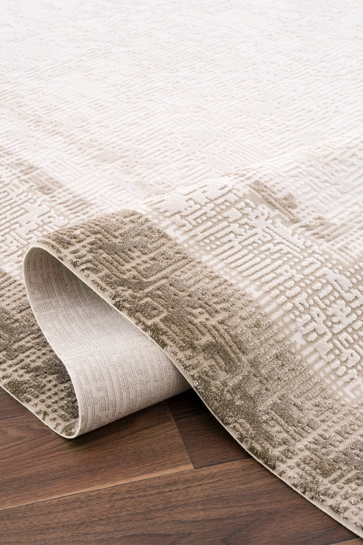 Tapis de salon Koza Sedef Mink