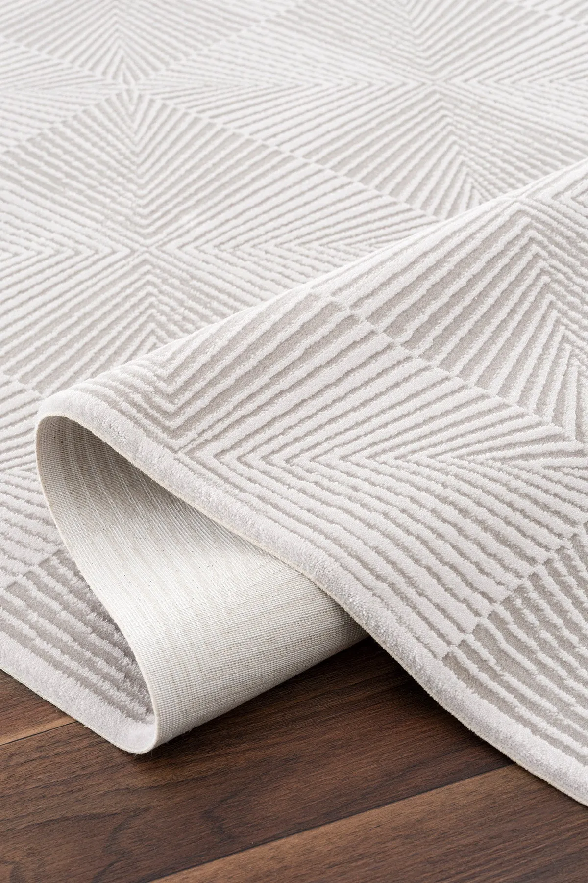Koza Pearl Grey Living Room Rug