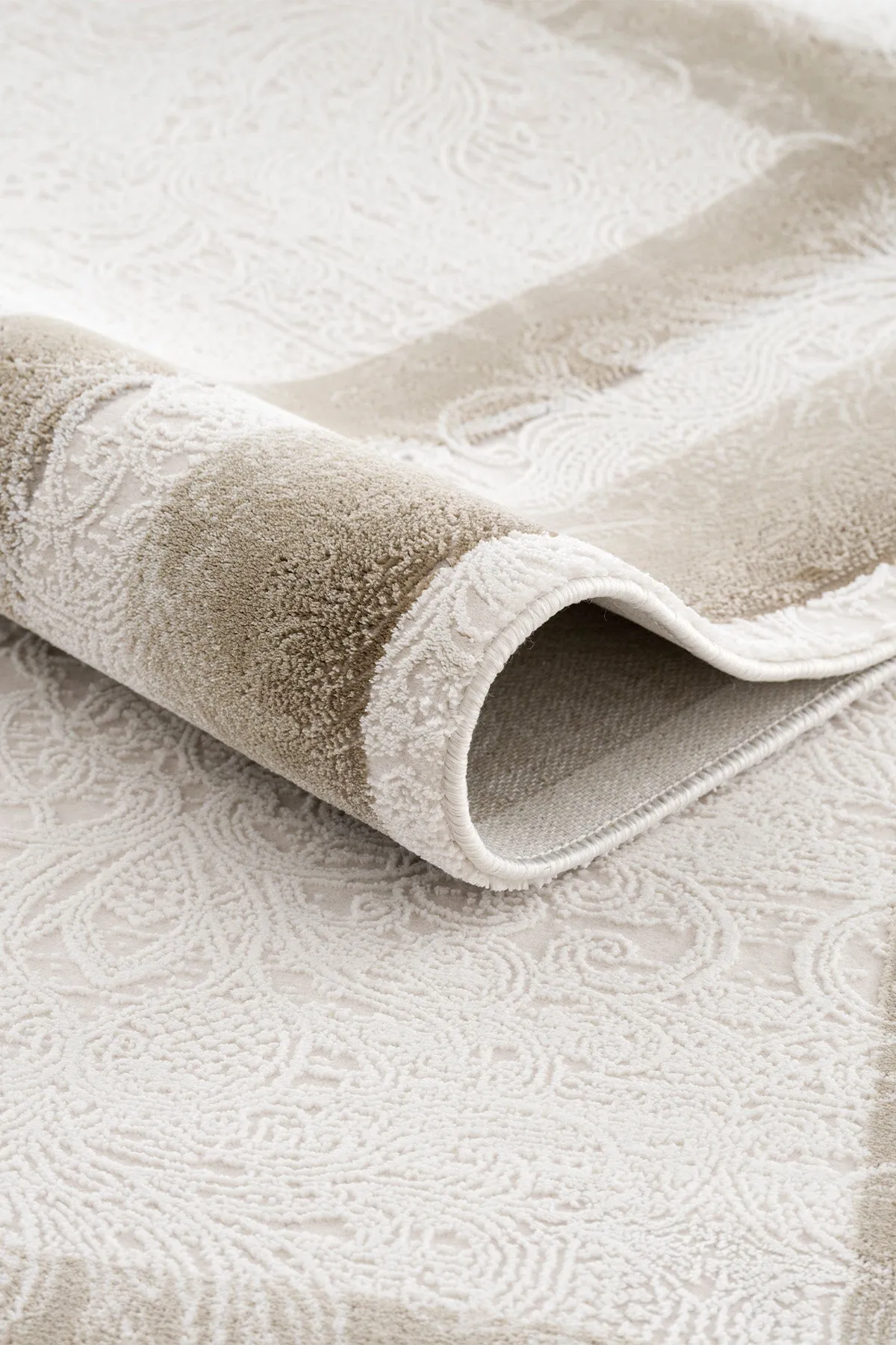 Tapis de salon Koza Mirage crème vison