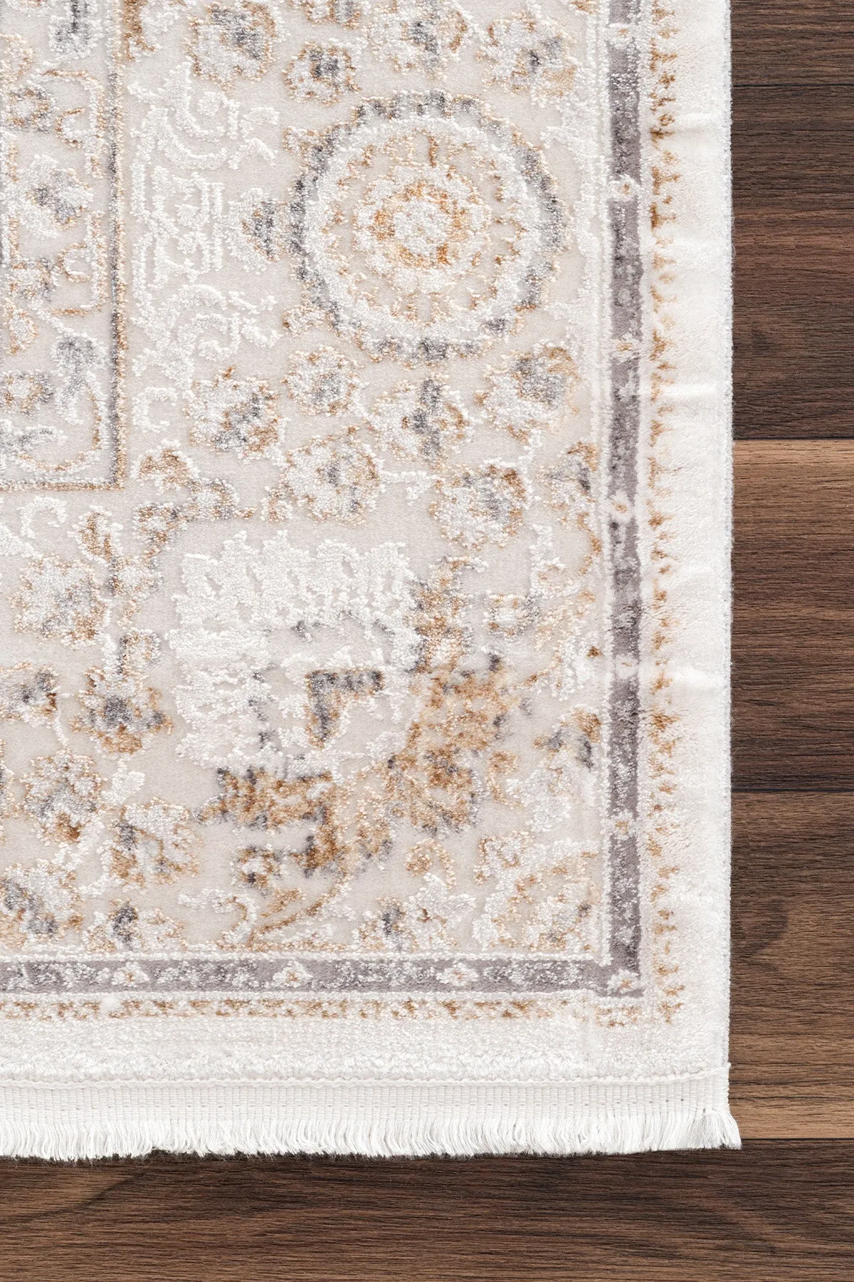 Tapis élégant à la texture de fibres naturelles.