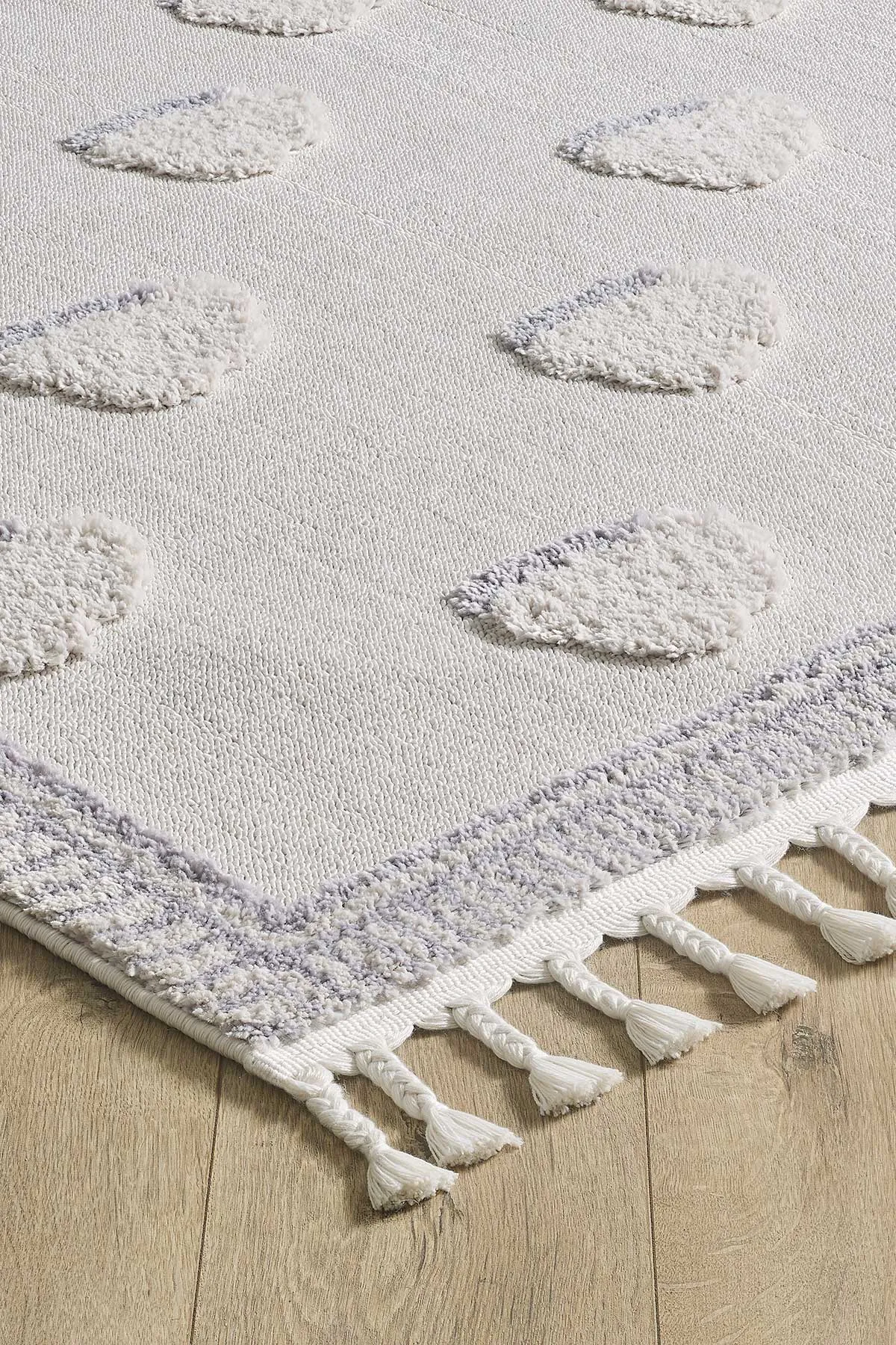 Tapis à franges pour chambre d'enfant