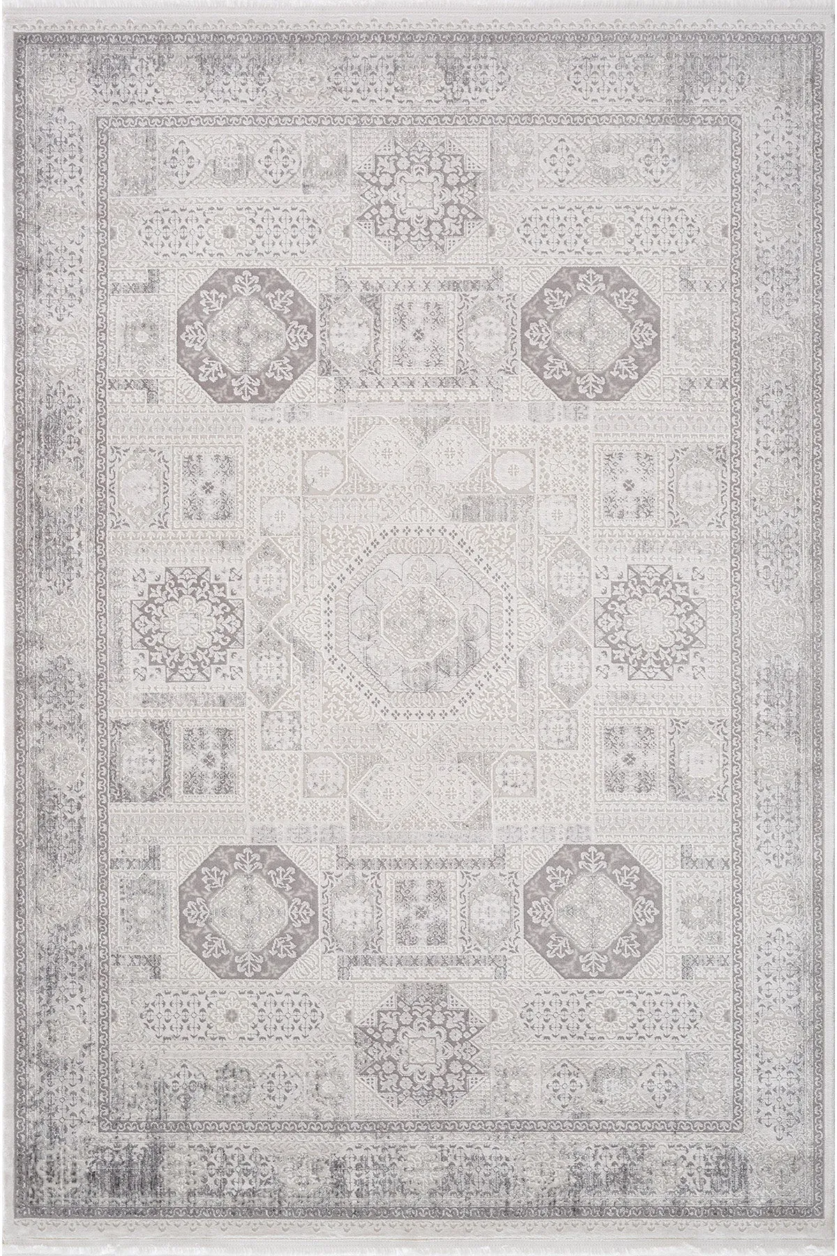 Koza Sapphire Grey Living Room Rug