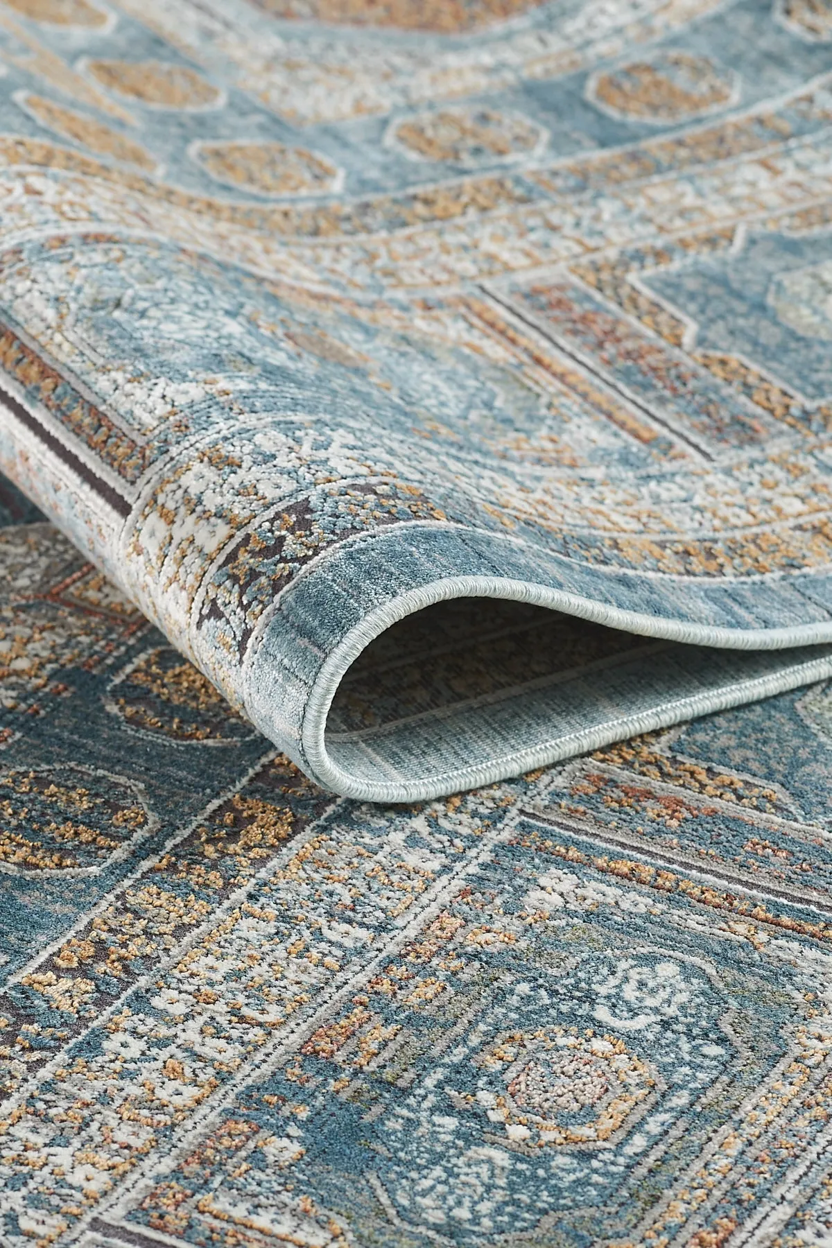 Tapis à envers en viscose et coton