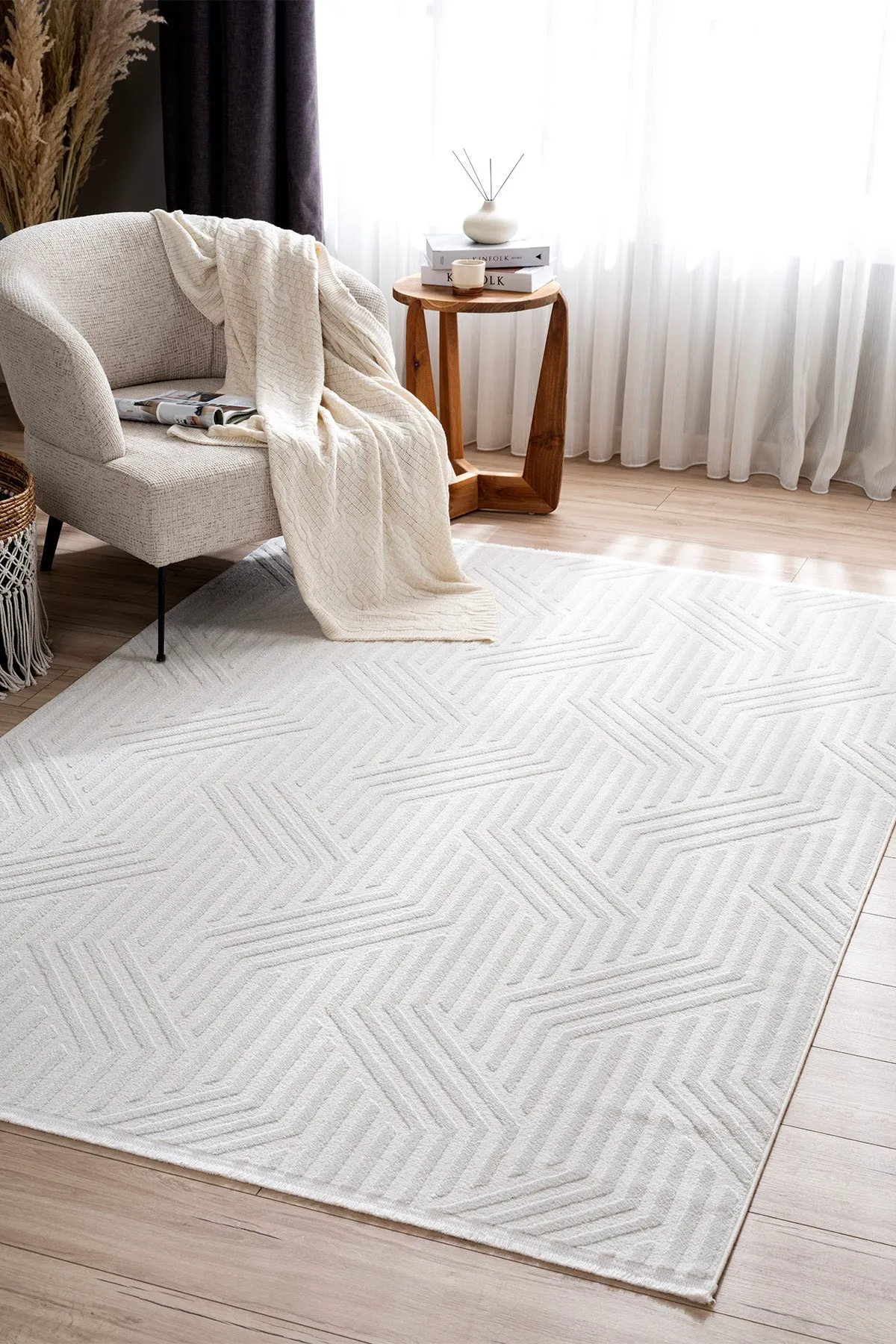 Scandinavian patterned rug