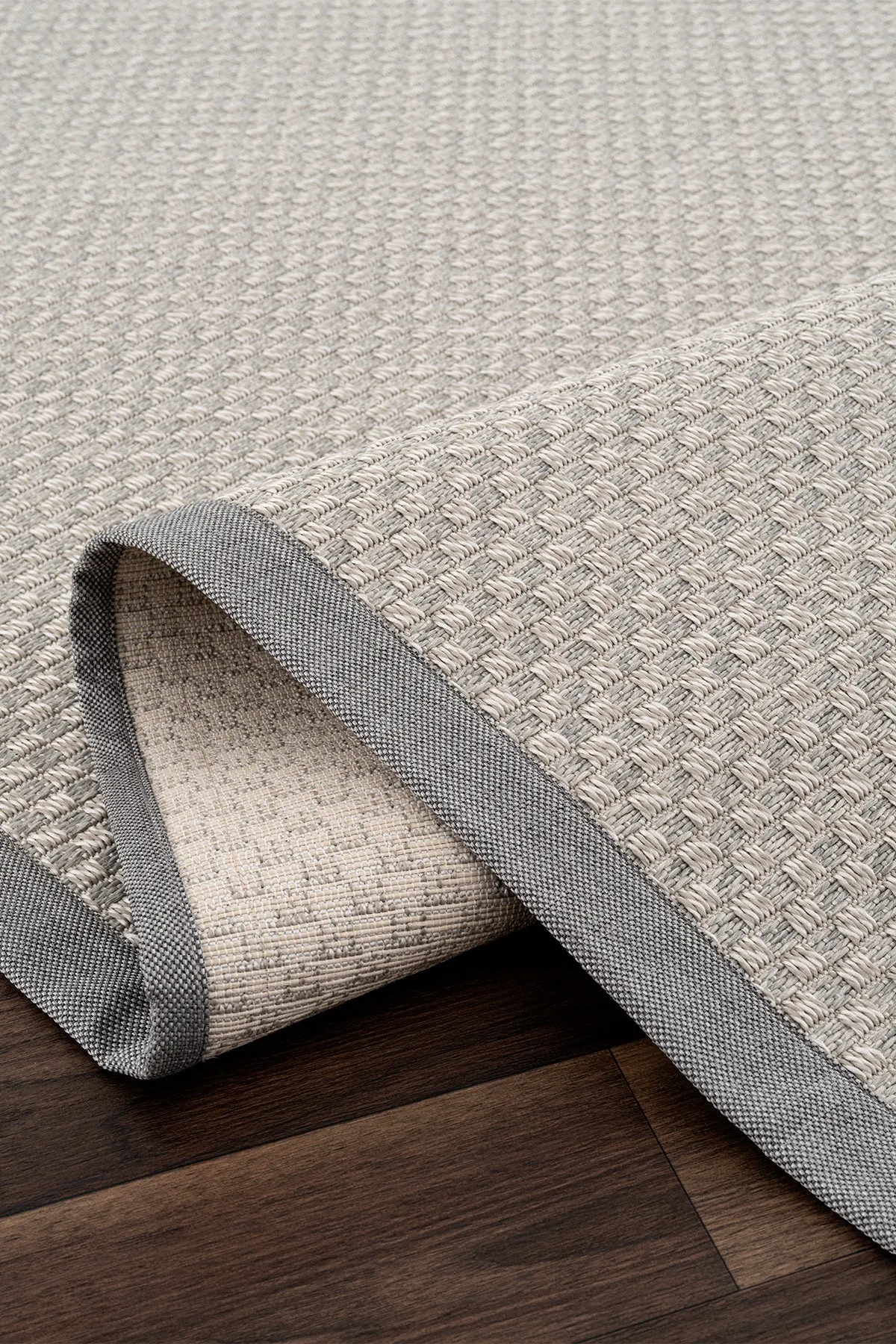 Koza Premium Sisalo Border Grey Sisal Carpet - Grey Border
