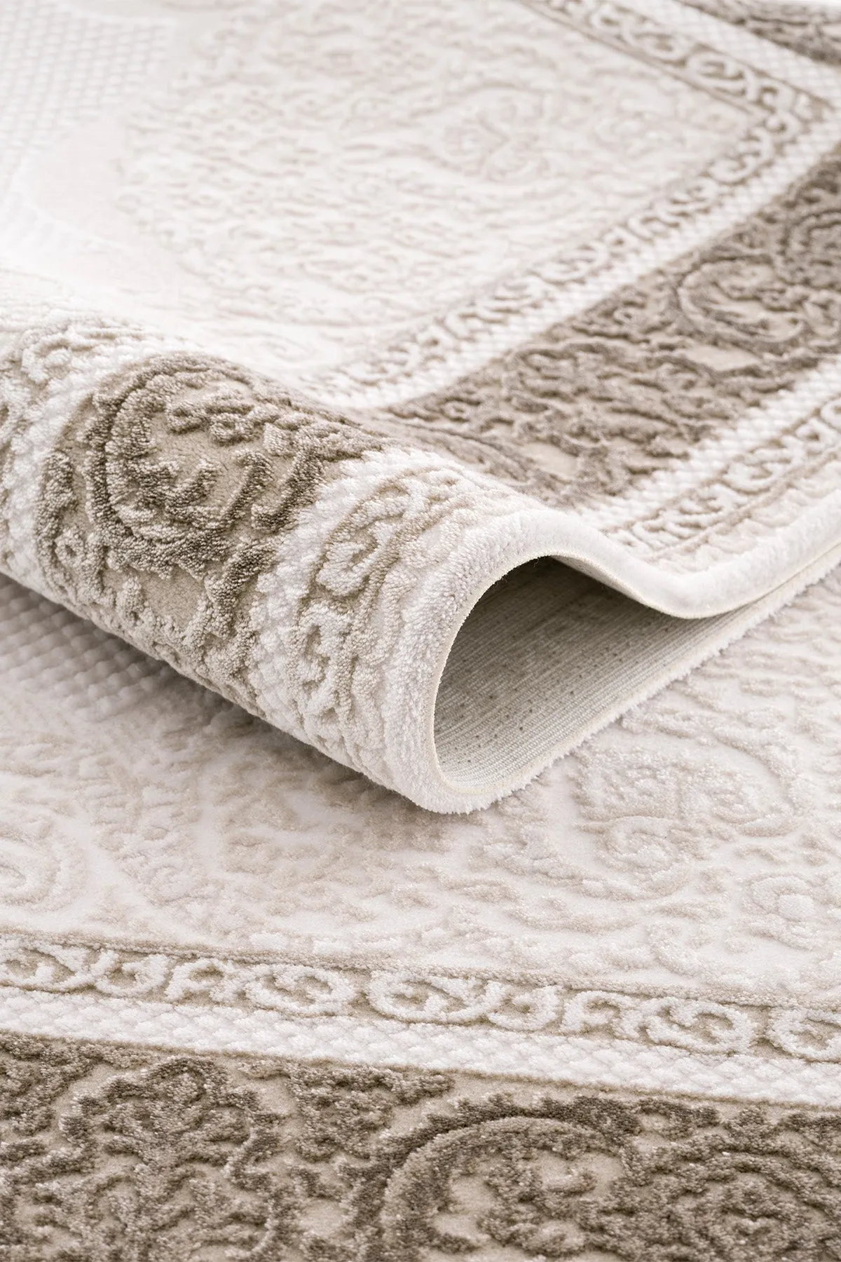Tapis de salon Koza Sedef Mink