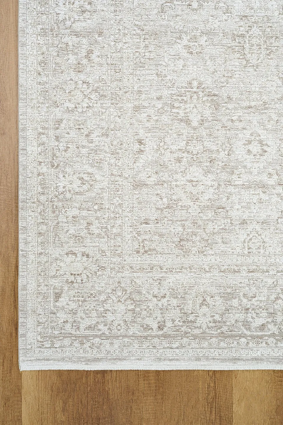 Tapis classique moderne à franges intégrées
