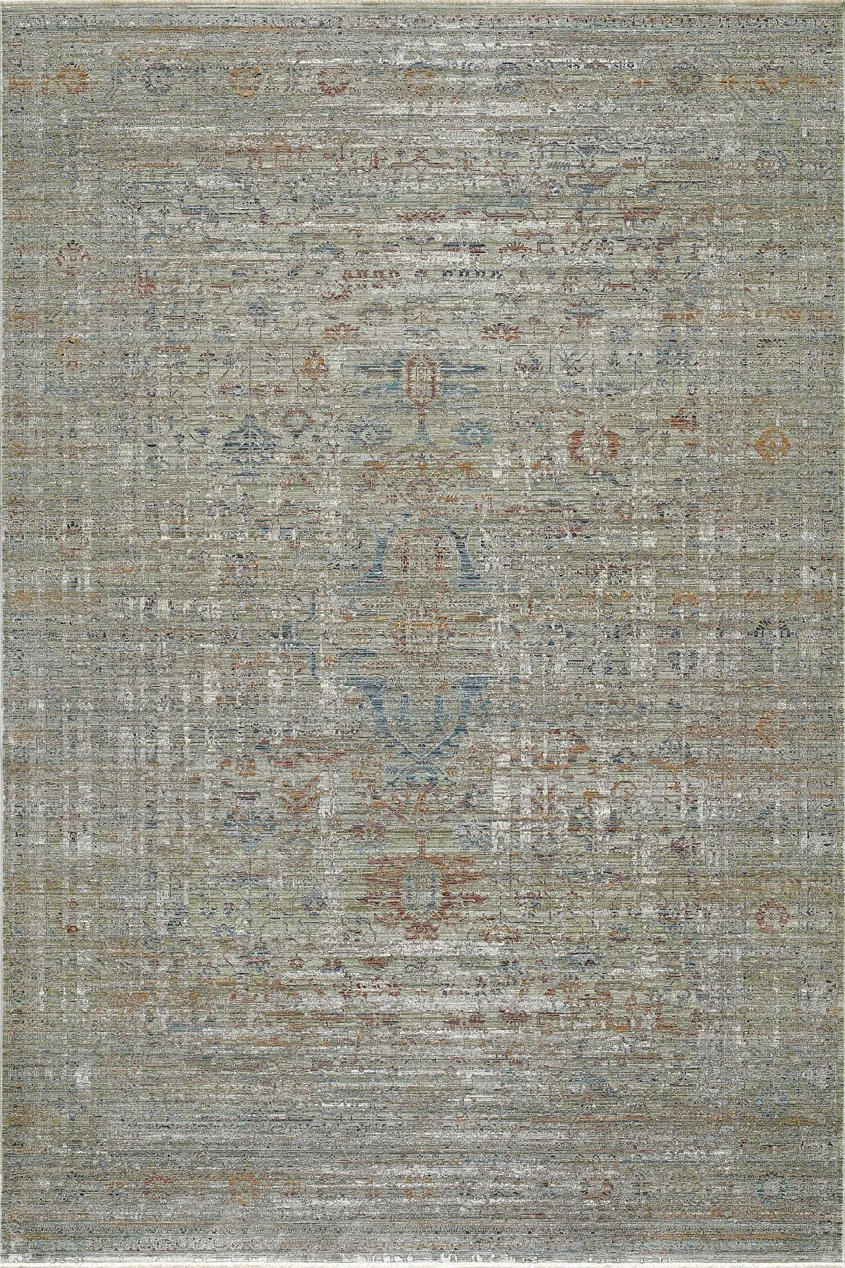 Heritage - Lisse Self-Fringed Vintage Living Room Rug
