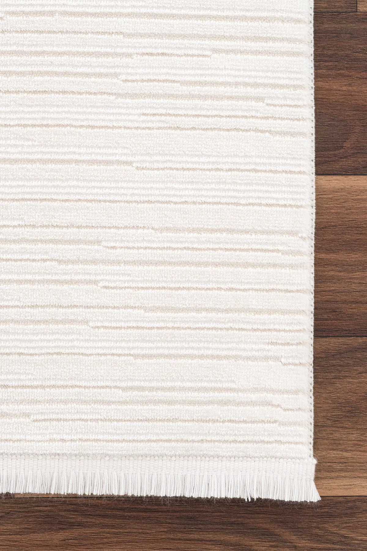 Alfombra beige estampada