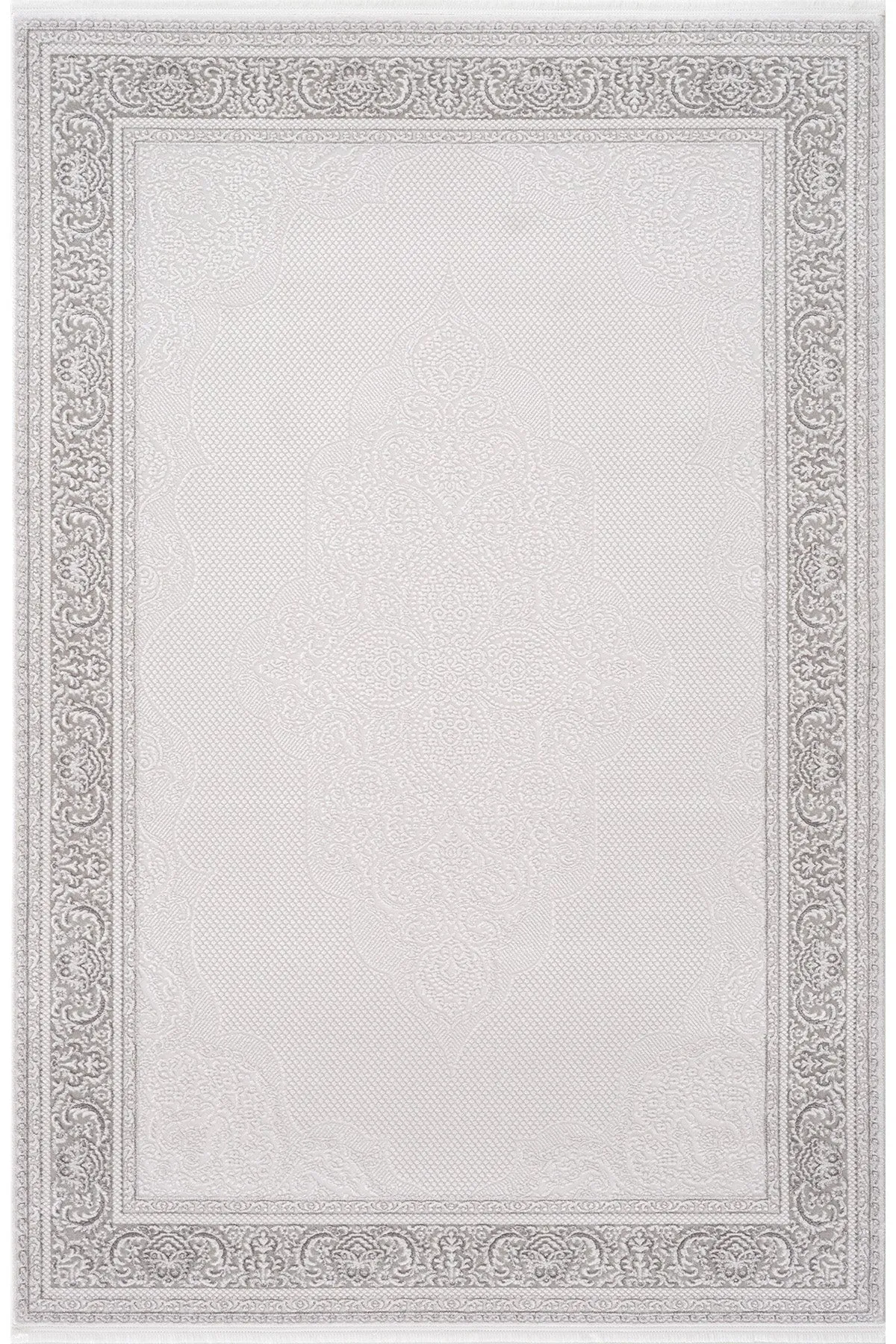 Koza Pearl Cream Grey Living Room Rug