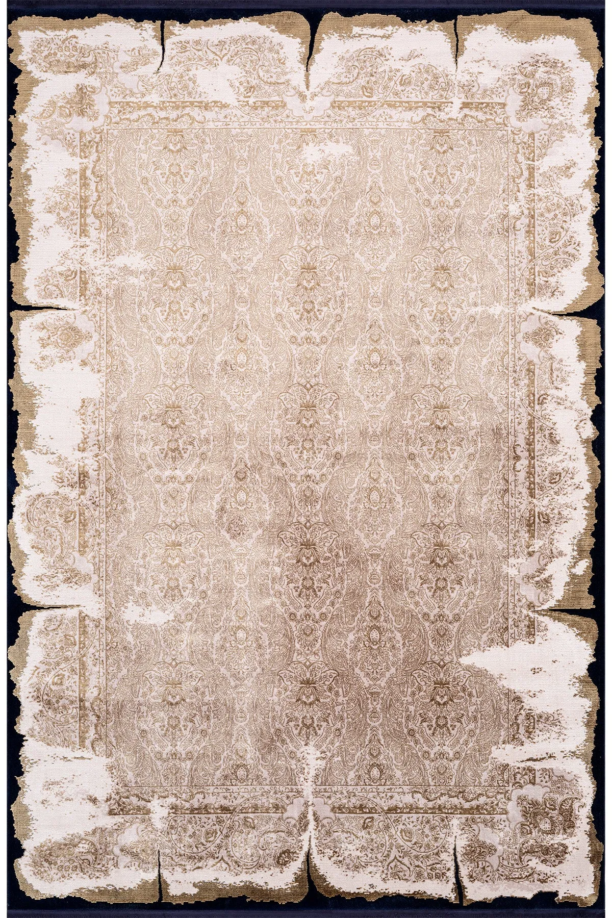 Koza Nostalgia Beige Gold Living Room Rug